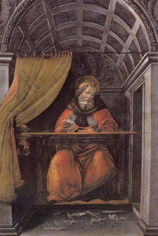 Sandro Botticelli Writing characters of St. Sting Norge oil painting art